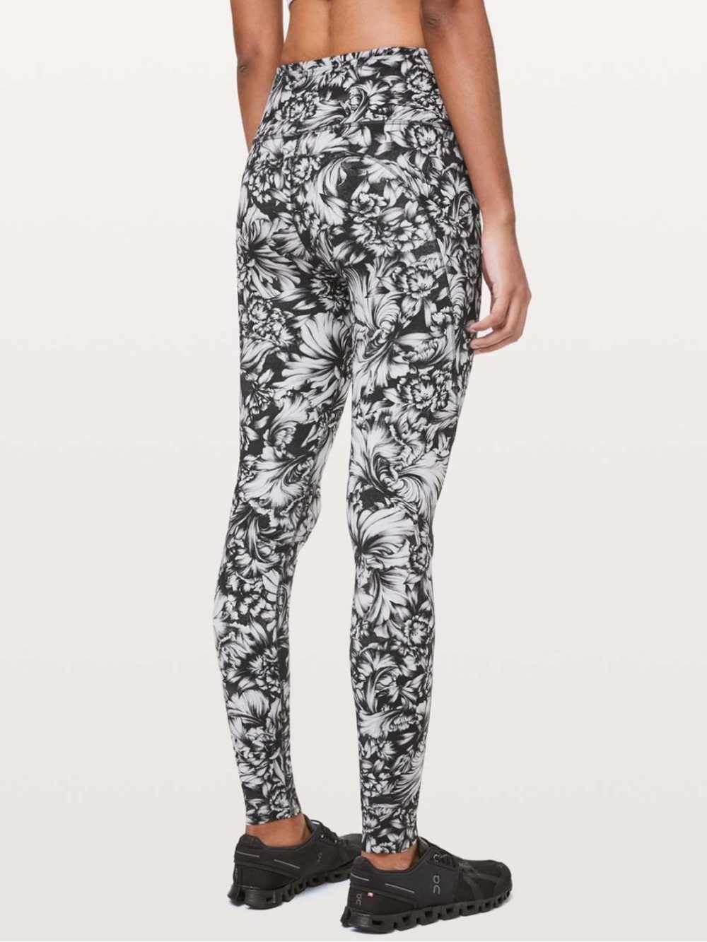 Lululemon Fast & Free Nulux 28” Tight Women’s 4 Night Garden Ice Grey Black